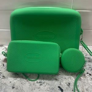 Havaianas Silicon Waterproof strap bags, set of 3  NWT